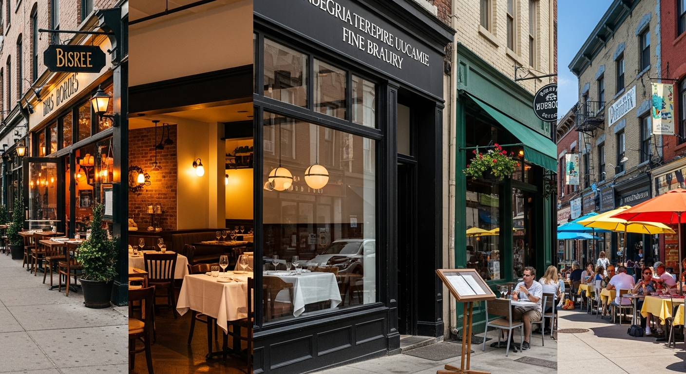 Différents types de restaurants — brasserie, gastronomique, hôtel-restaurant — et leurs niveaux de salaires